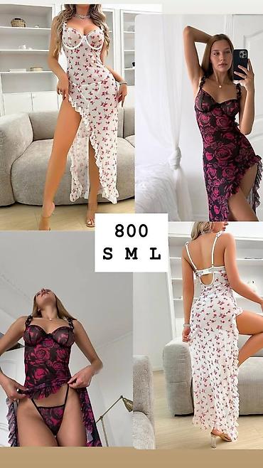 Комплекты: Комплект, Пеньюар, Стринги, С кружевом — 2