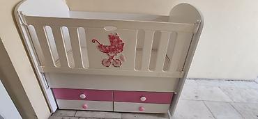 lay lay matras: Uşaq beşiyi – “Ali Bebe” tipli, ağ və açıq çəhrayı rəng kombinasiyalı — 2