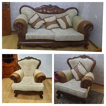 İşlənmiş, Divan, 2 kreslo