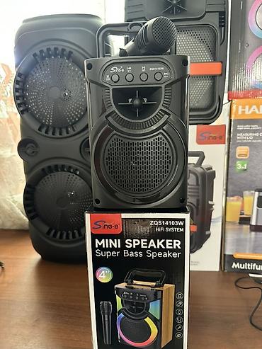 rush wave: Портативная акустика Sing-e ZQS14103W (HiFi System) с микрофоном - — 3