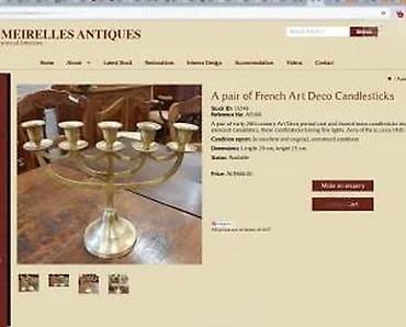 Sveće i svećnjaci: Mesingani svećnjak sa 7 krakova - Materijal: liveni mesing, zlatne — 10