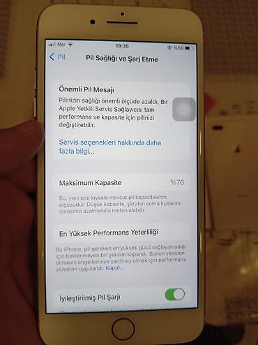 poverbank iphone: IPhone 8 Plus, 64 GB, Qızılı, Barmaq izi — 8