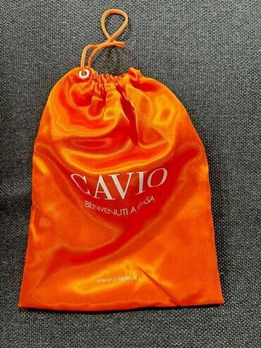 чехол для обуви: Мешочек атласный, оранжевый, размер 16 см х 20 см, CAVIO, на завязках