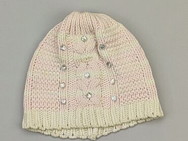 czapka różowa zimowa: Czapka, stan - Zadowalający