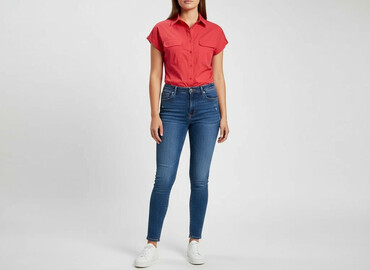koszula w kratę i spódniczka: H&M, Сорочка жіноча, розмір 2XL
