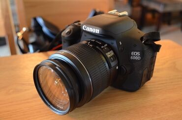 Fotokameralar: Canon 600d Ideal vezziyetdedir 18"55 lens yaddas 4 gb zarydka hamisi lalafo.az -da Fotokameralar: Canon 600d Ideal vezziyetdedir 18"55 lens yaddas 4 gb zarydka hamisi