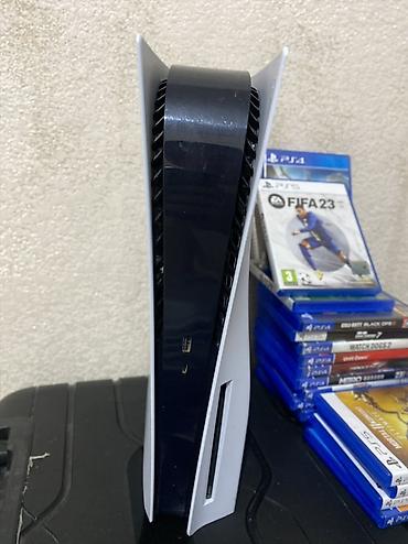 ps 6: Sony ps 5 с дисководом + два джойстика+ufc 5, MK1 на самой приставке — 5