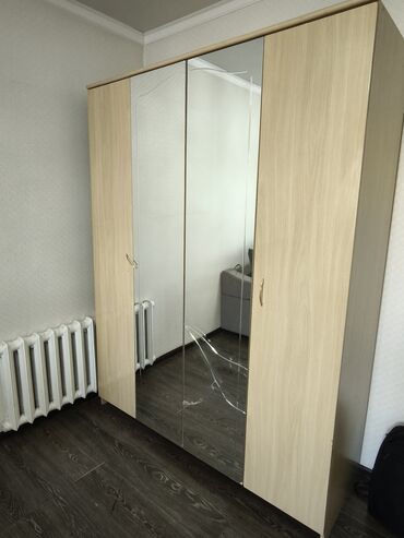 кровать из дерево: Шкаф для одежды, Прямой, ЛДСП