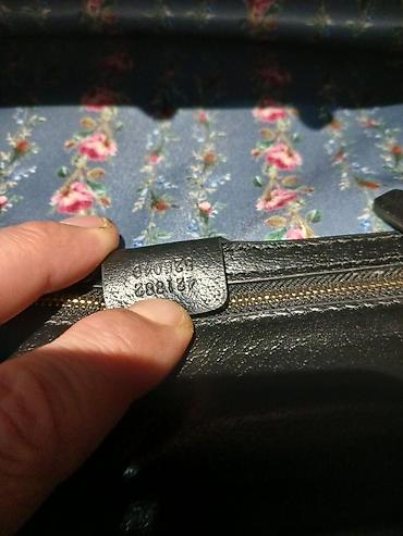 nic bag: Qadın əl çantası – bambuk qulplu, çiyin kəmərli - Material: qara — 7