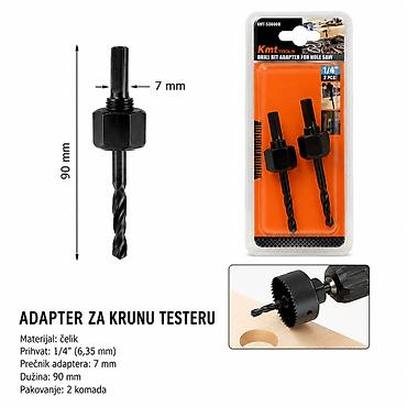 KMT Za drvo otvora testera produžetak – adapter za krunu testeru