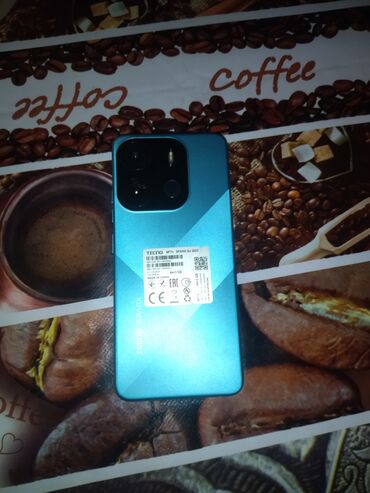 yeni telfonlar: Tecno Camon, 64 ГБ, цвет - Синий, Отпечаток пальца