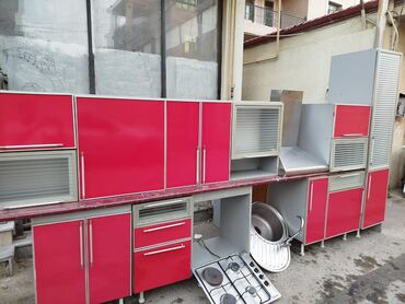 mətbəxə mebelləri: Metbex mebeli satilir olcu 4 metr qiymet 400 azn uzerinde qaz moyka