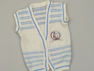 sweterek z białym kołnierzykiem: Sweterek, 3-4 lat, 98-104 cm, stan - Zadowalający