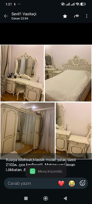 Rusiya istehsalı,klassik model yataq dəsti 2100₼. çox lalafo.az -da Rusiya istehsalı,klassik model yataq dəsti 2100₼. çox
