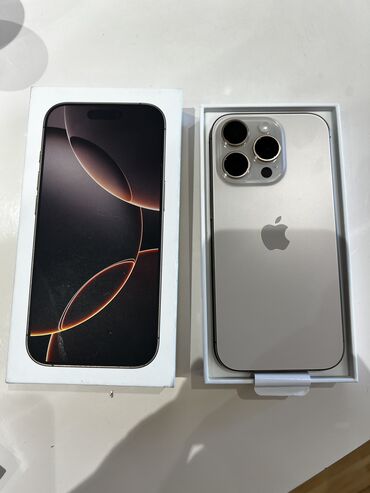 Apple iPhone: IPhone 16 Pro, 256 GB, Qızılı, Zəmanət, Sənədlərlə