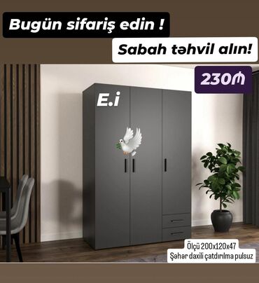 Dolablar: Yeni, Düz dolab, Qarderob, paltar dolabı lalafo.az -da Dolablar: Yeni, Düz dolab, Qarderob, paltar dolabı