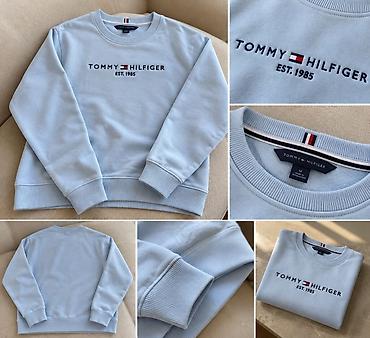 bot kişi: Svitşot, Tommy Hilfiger, M, rəng - Mavi — 1