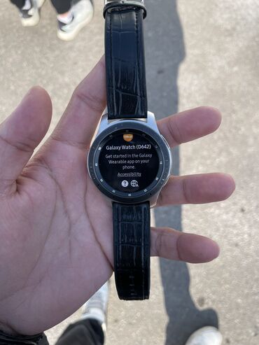 samsung s51: Смарт-часы Samsung Galaxy Watch (46 mm) серебристая сталь Номер