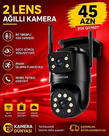 termal kamera: Təhükəsizlik kamerası 📹 SZSINOCAM 2 Linzalı Wi-Fi Təhlükəsizlik — 1