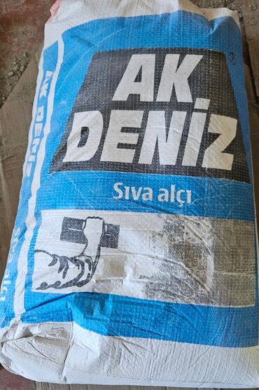 Песок: AK DENİZ markasına məxsus svaq gipsi.(astar və üzlük) hərəsindən 1