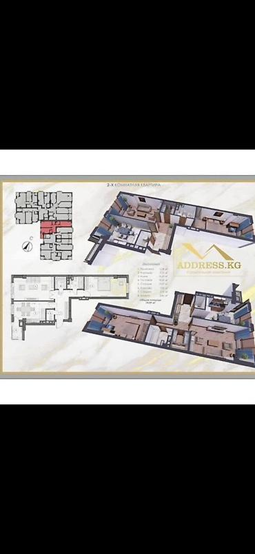 Продажа квартир: 2 комнаты, 75 м², Ала-Арча ТРЦ Элитка, 9 этаж, Свежий ремонт — 9