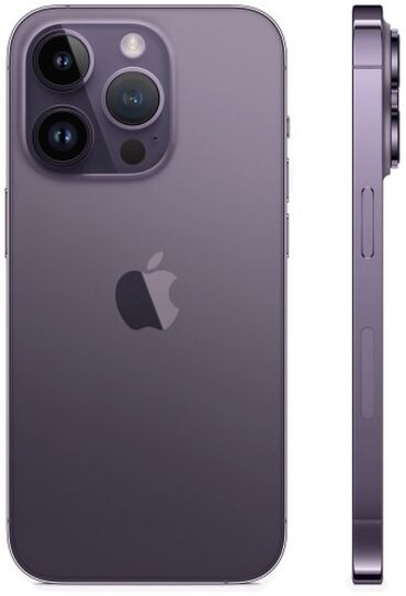 Apple iPhone: IPhone 14 Pro Max, Б/у, 256 ГБ, Deep Purple, Защитное стекло, Чехол, Коробка, 87 %