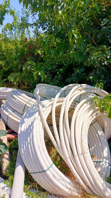 Hamam üçün aksessuarlar: Diametri 40 MM olan hər birində 100 metr uzunluq olan plastik boru