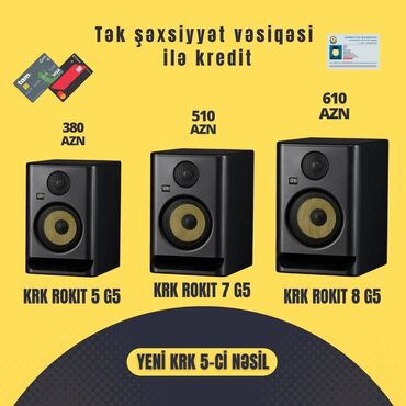 studio ucun: Krk studiya monitorları və subwooferləri yeni nəsil ( kalonka