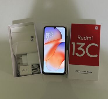 телефоны xiaomi: Redmi, Redmi 13C, Б/у, 128 ГБ, цвет - Синий, 2 SIM