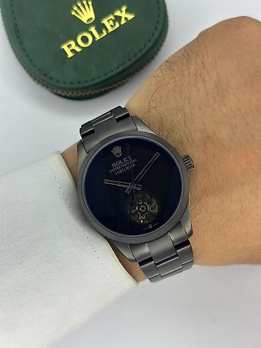 saatlar type 0: Yeni, Qol saatı, Rolex, rəng - Qara — 2