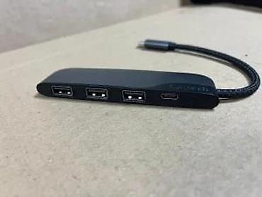 Doking stanice: Syntech USB-C na USB 3.0 hub (4-portni) - Ulaz: USB-C (muški konektor — 10