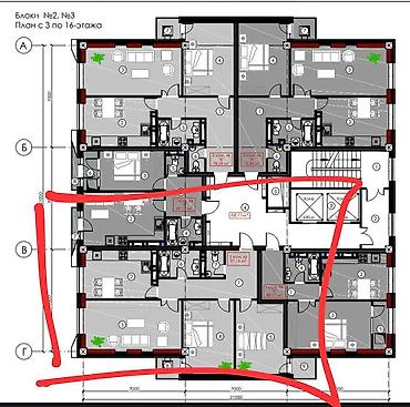 real sight: 3 комнаты, 99 м², Элитка, 16 этаж, ПСО (под самоотделку) — 2