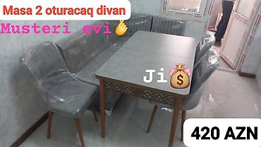 inter tekstil sumqayit: Künc divan masa oturacaq rəng seçimi var — 1