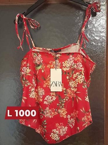 moje tri: ZARA ženska letnja majica/top na bretele - Model: cvetni top sa — 1