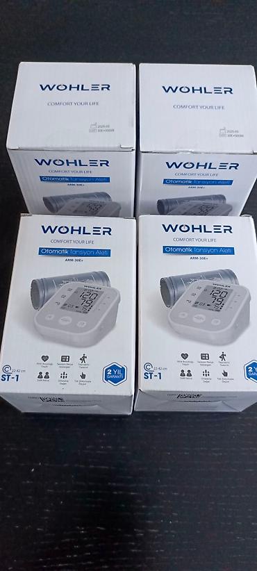 Tonometrlər: Yeni nəsil,WOHLER ARM-30E+ avtomatik qoldan təzyiq ölçən — 2