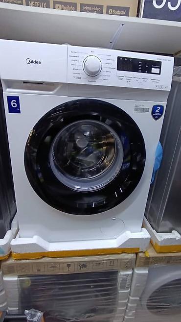 Automatic washing machines: Стиральная машина автомат Midea, Новый, До 6 кг, Компактная, узкая — 1