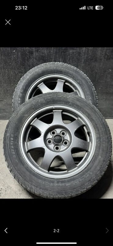 авто в рассрочку от хозяина бу: Колеса в сборе 205 / 60 / R 16, Всесезонная, Б/у, Пара, Легковые, Литые, отверстий - 5