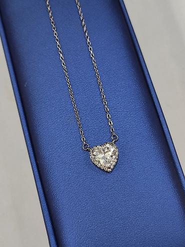 Серебряные колье: Серебряная Цепочка " Сердечка" Серебро 925 пробы Длина 45 -50см — 4