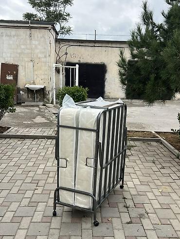 dövməli dəmir yataqları: Yığılabilən çarpayı – yaylı matrassla - Tip: tək nəfərlik qatlanan — 3