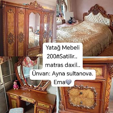Klassik üslubda yataq otağı dəsti. Dəst tərkibi: - Taxt çarpayısı –