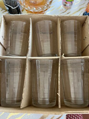 Mətbəx aksesuarları: Stəkanlar, Bərkidilmiş şüşə, 6 ədədli dəst, 250 ml, Rusiya