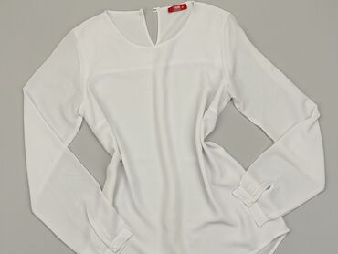 białe bluzki bawełniane z długim rękawem: Blouse, M (EU 38), condition - Very good