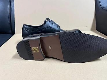 Cipele: Muške elegantne cipele – crne, sa pertlama - Model: klasične — 3