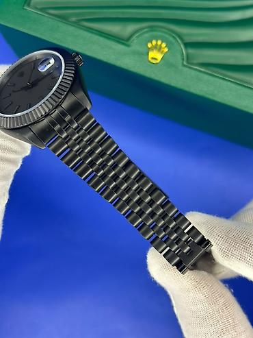 Личные вещи: Новый, Наручные часы, Rolex, цвет - Черный — 2