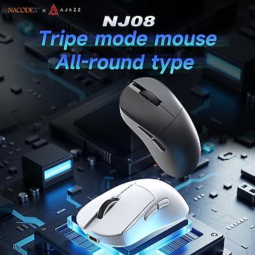 samsung tab 7: Ajazz NJ08 Gaming Mouse ⚡ Əsas üstünlüklər: • 3 rejimli bağlantı – — 1