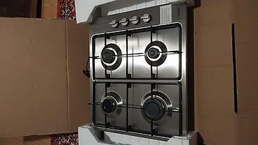 balaca pec: Bosch qaz plitəsi – 60 sm, 4 gözlü, inox (paslanmaz polad) səth Əsas — 2