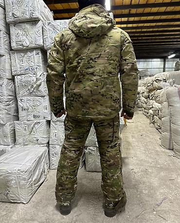Спортивные костюмы: Зимний камуфляжный костюм (куртка + брюки), расцветка мультикам — 2