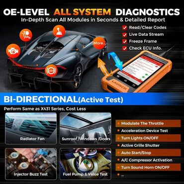 Alati za automobile: Novo - LAUNCH X431 OBD2 za JRL-LandRover & Jaguar Za podržane — 14