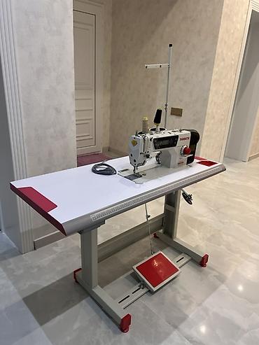 dikiş masini: Yamata sənaye tikiş maşını – stol və pedalla tam komplekt — 2