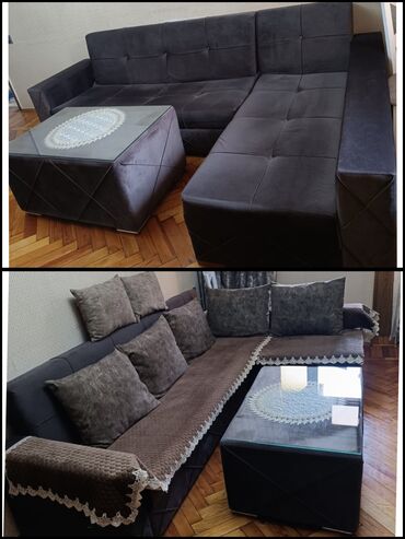 Mətbəx mebeli: Künc divan, İşlənmiş, Açılan, Bazalı, Parça, Çatdırılma yoxdur